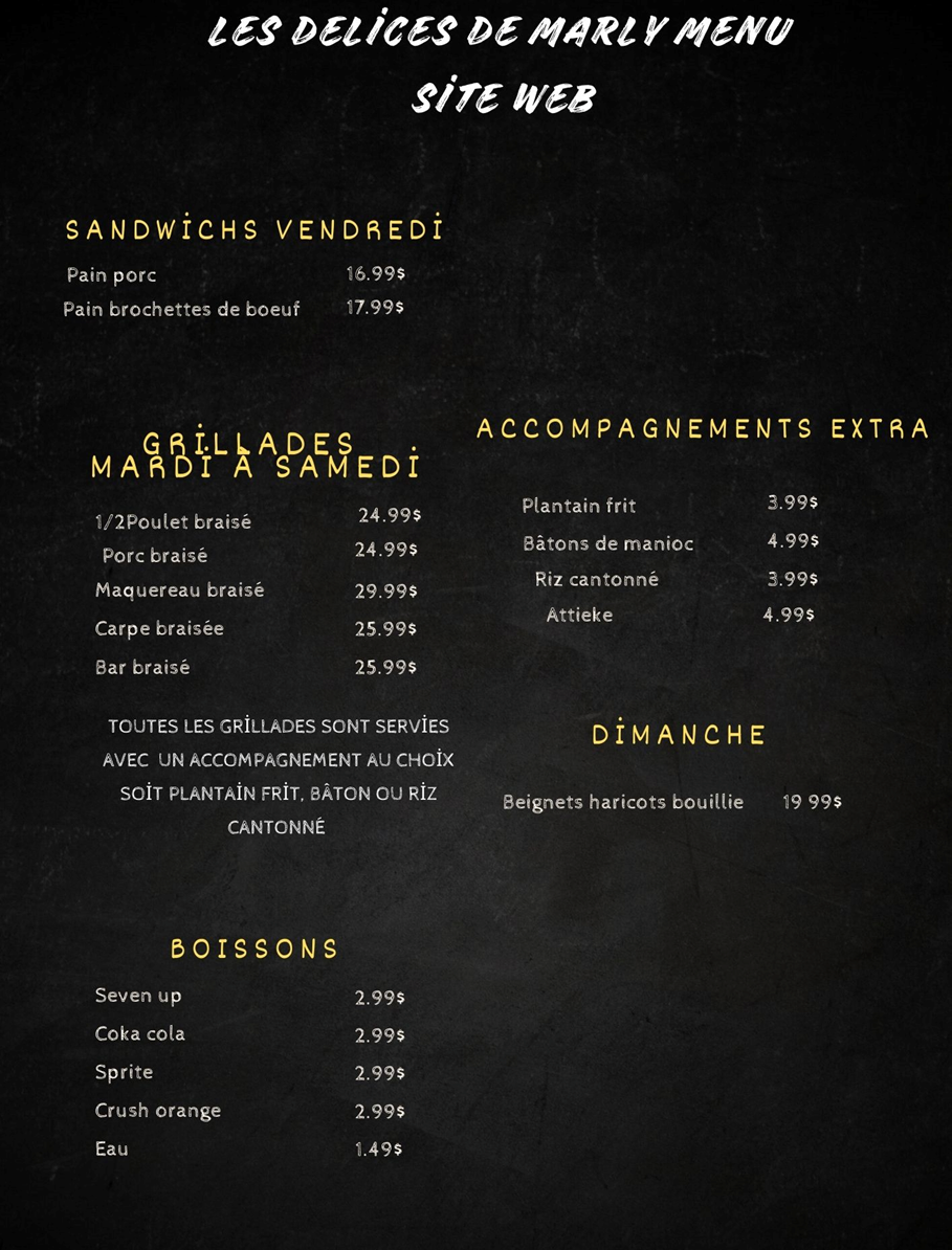 au menu site web lesdelicesdemarly